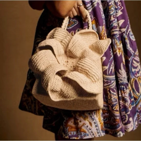 Sezane Leila Basket Natural Raffia NWT - Picture 2 of 7